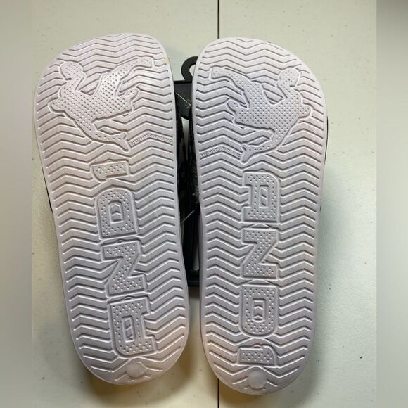 NWOB AND 1 - White Basketball Print Slip On Athletic Slides  - Men 9 Women 11 - Picture 6 of 6